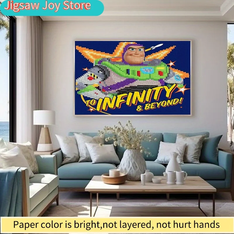 

A Disney Paper Puzzle Themed Around Buzz Lightyear, Made from High-Quality Cardboard. Suitable for Event Puzzles, Home Leisur