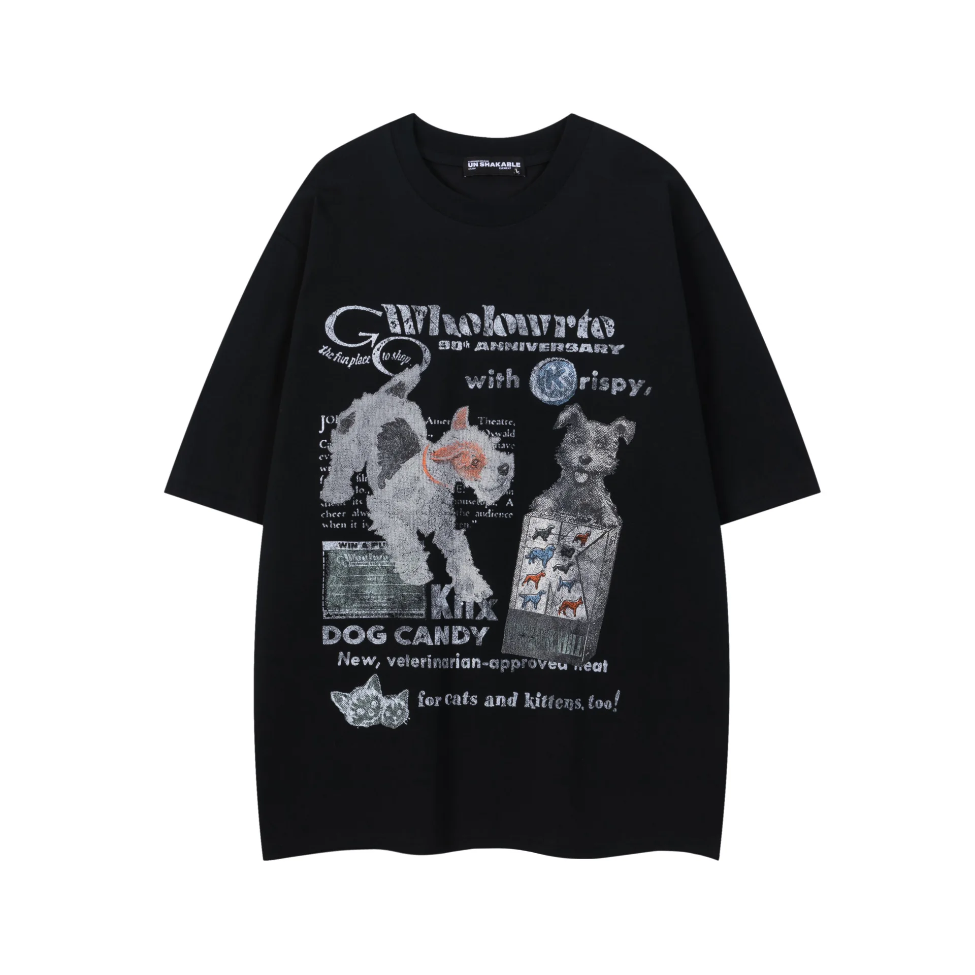 

Cartoon Retro T-shirts Men Japanese Streetwear Printed Graphic Tees Summer New O-neck Short Sleeve Tops Oversized T Shirts Male