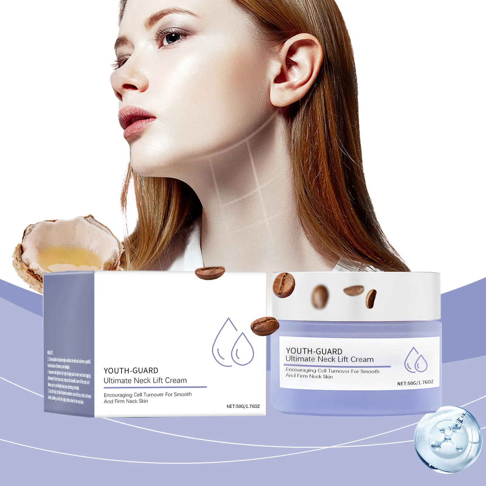 50g Ultimate Neck Lift Cream Neck Tightening Cream Neck Firming Firm Lift Lasting Moisturizing Neck Firming And Lifting Cream