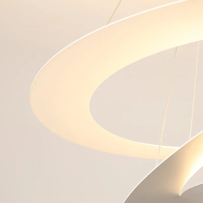 Imagem -06 - Pirce Mini Lâmpada de Suspensão Nordic Anel Luz Espiral Designer Pingente Lâmpadas para Sala Jantar Sala Estar Café Luz Pingente Branco