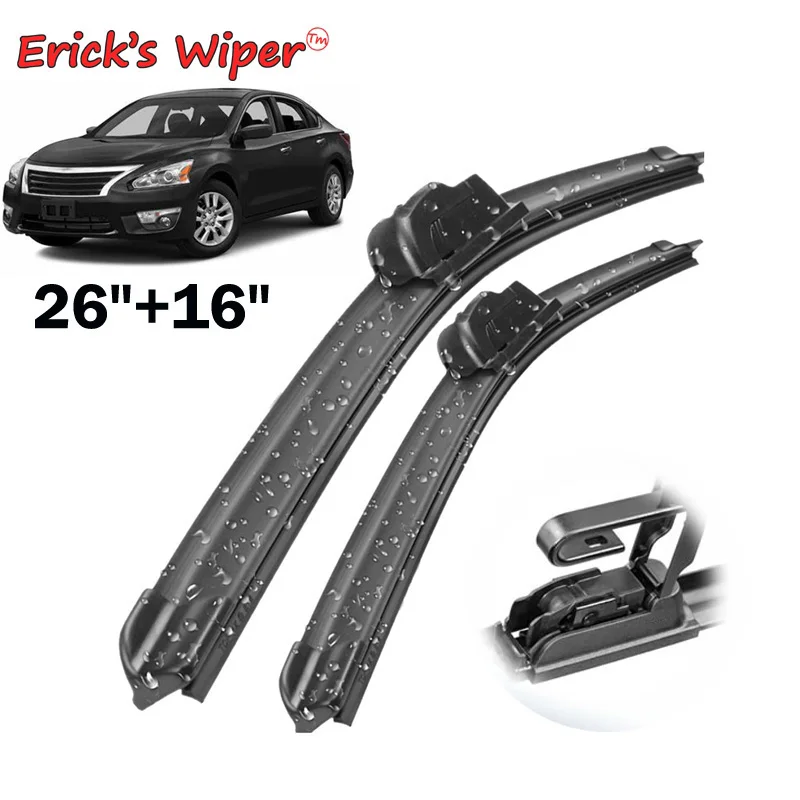 Erick\'s Wiper Front Wiper Blades For Nissan Altima 2013 - 2017 Windshield Windscreen Clean Window Car Rain Brushes 26\