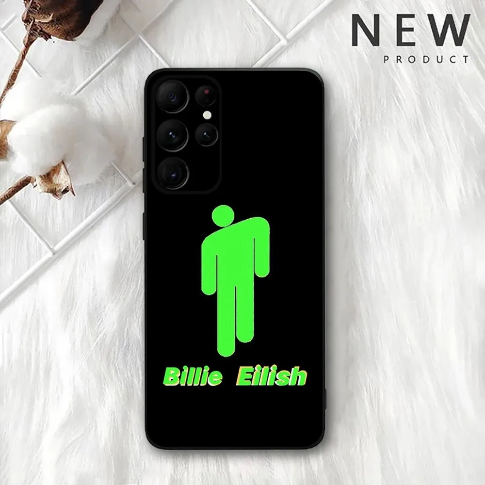 Custodia per telefono B-Billie Bad Guy per Samsung Galaxy A20, A21s, A22, A31, A32, A52, A53, A72,73, A80, A91 Cover nera morbida