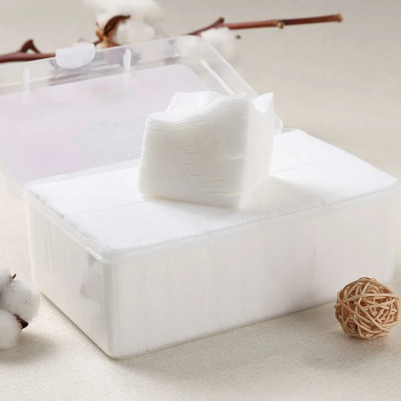 使い捨てコットンメイクワイプ,ソフトメイクパッド,フェイシャルクレンジングペーパー,超薄型ワイプツール,1000個セット