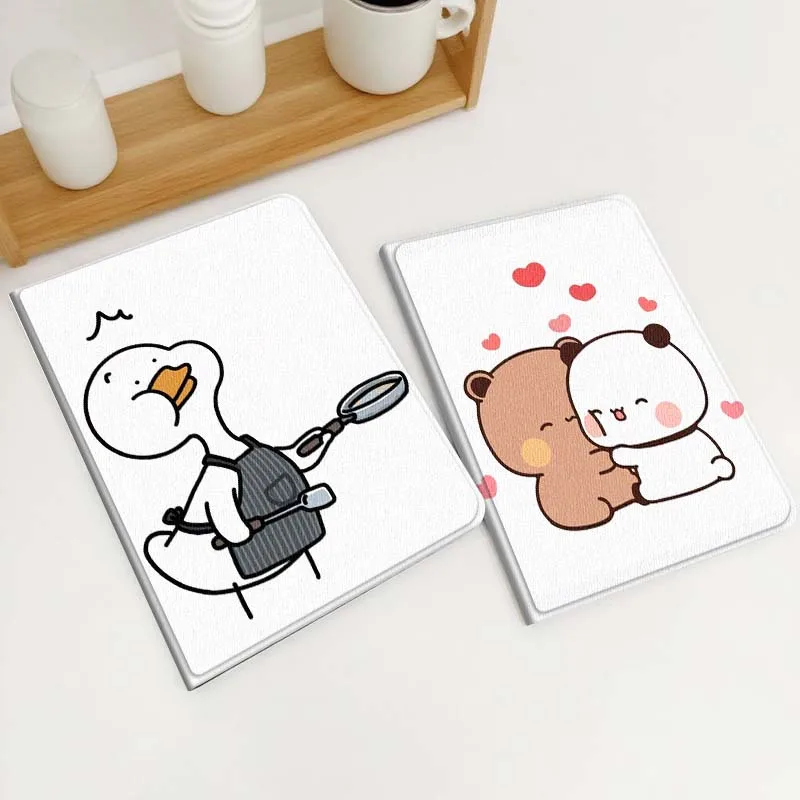 

Мягкий чехол для планшета с мультяшным милым медведем и уткой, подарок для Xiaomi Redmi Mi Poco Pad 2 5 6s 7 7s Ultra Pro Max 14 12.4 12.1 дюймов