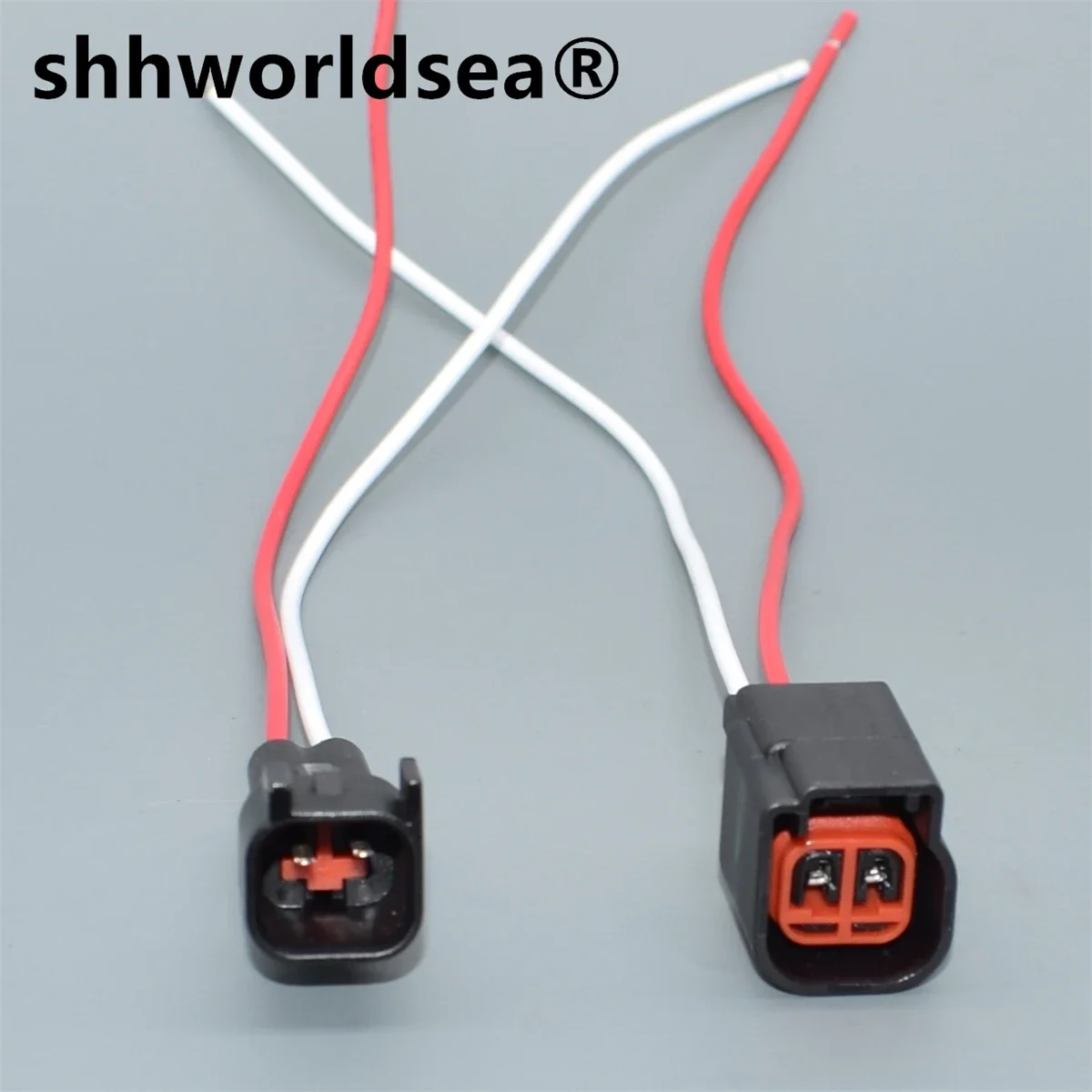 

Shhworldsea 2-контактный разъем для топливной форсунки EV6 DJ7023H-1.5-21 DJ7023H-1.5-11