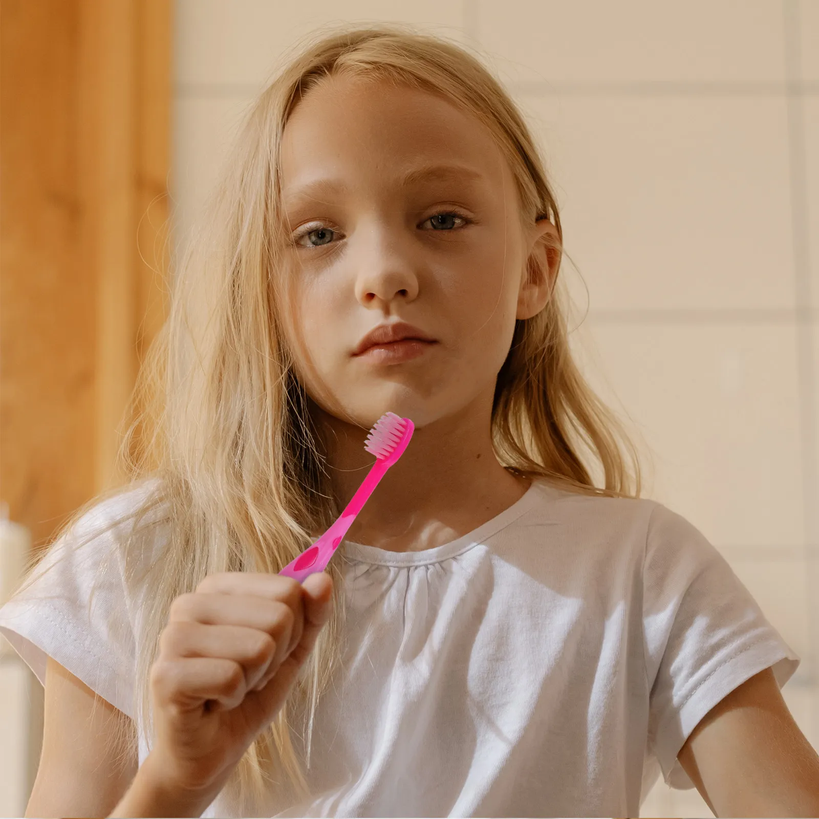 

Набор из 6 детских мультяшных зубных щеток с мягкой щетиной, ручные, для малышей, портативные, безопасные, разноцветные, оптом