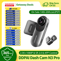DDPAI Dash Camera Mola N3 Pro Car Cam Front and Rear Car Recorder 2.5K Car DVR Dash Camera Recorder GPS  24H Parking Monitor