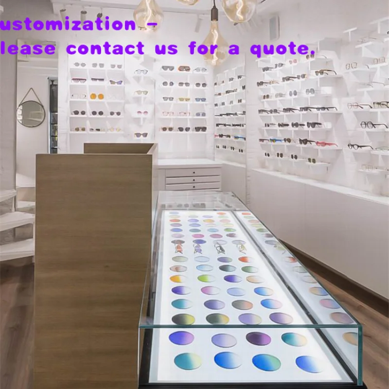 

custom.Factory Price Retail High Exquisite Modern Optical Shop Interior Counter Display Furniture
