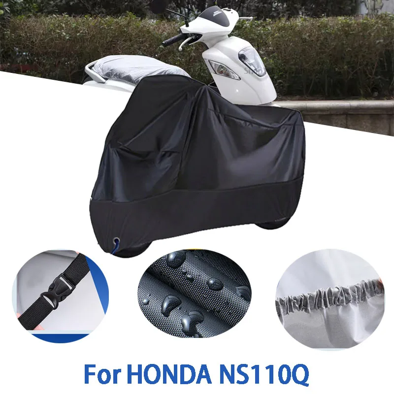 

Мотоциклетные чехлы для HONDA NS110Q, автомобильные чехлы на открытом воздухе, защита от солнца, пыли, без ушей, утолщенные оксфордские чехлы, аксессуары