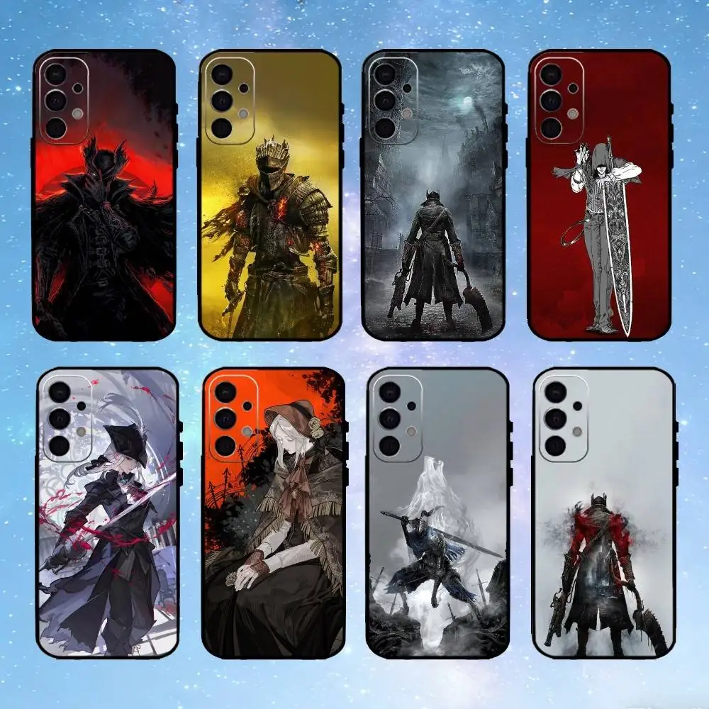 

Game B-Bloodborne D-Dark S-Souls Phone Case For Samsung S25,S24,S23,S22,S21,S20,Plus,Fe,Lite,Others Black Cover