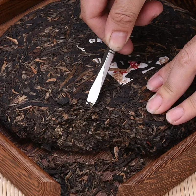 2Pcs Stainless Steel Tea Needle Delicate Tea Cutter Puer Tea Cutter Tea Ceremony Accessories Crafts for Home Tearoom Store