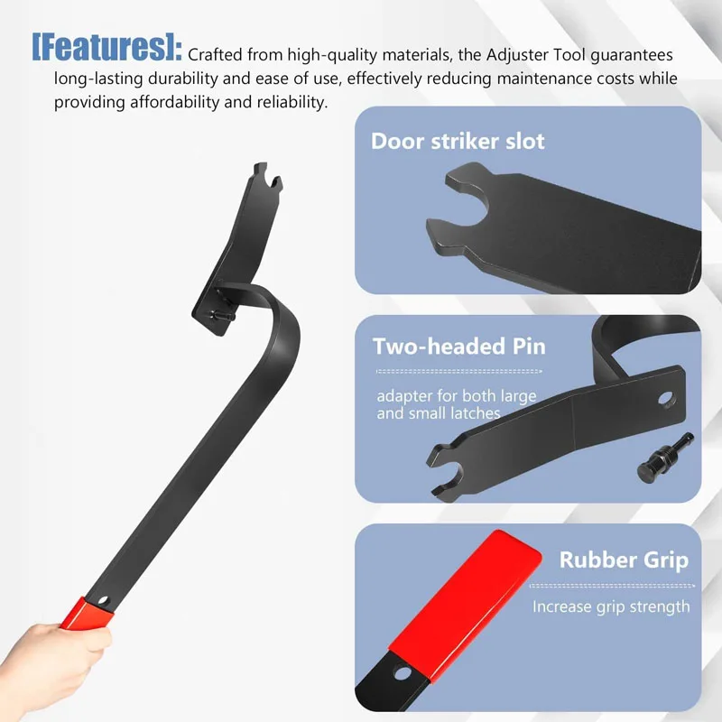 Car Door Alignment Tool #65800 , Adjusts Door Hinges on Most Cars and Light Trucks for Both Bolted and Welded Hinges