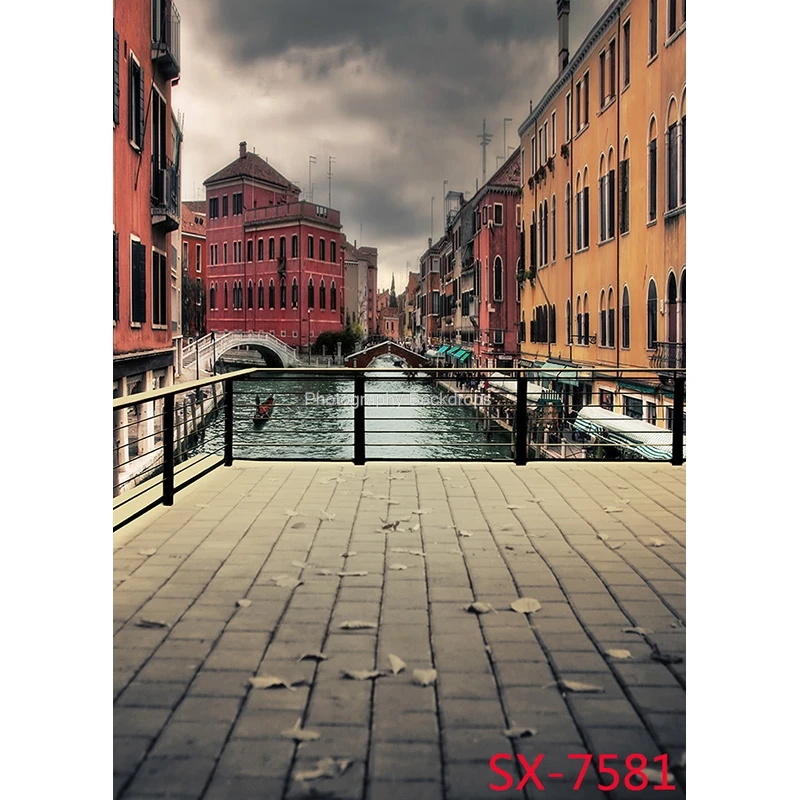 레트로 유럽 스트리트 뷰 풍경 사진 배경 소품 웨딩 아이 초상화 사진 배경 스튜디오 2157 YXFL-81