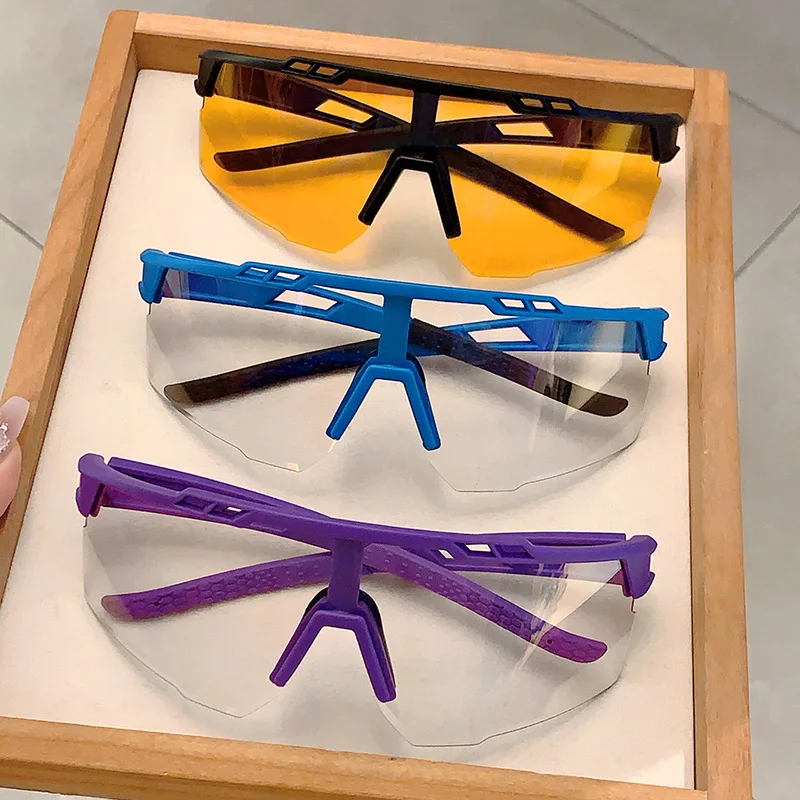 Punk Photochromic Sunglasses Women For Men Luxury Brand Designer Vintage Sun Glasses Ski Cycling Windproof Outdoor Sport Goggle image 2