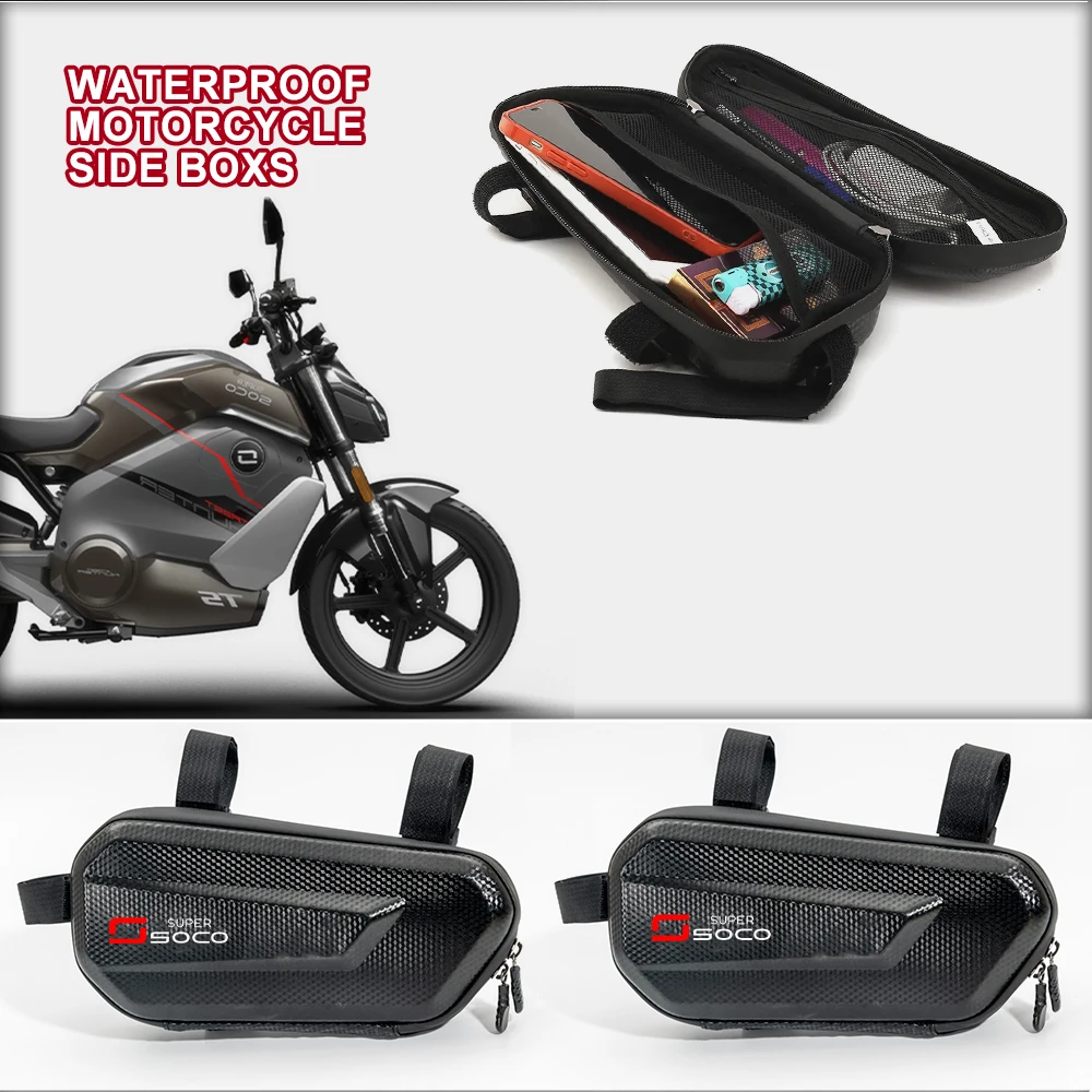 Handlebar Bag Motorcycle Waterproof Phone Storage Bag Accessories For Super Soco CUx TS TC TCmax CPx TSx TCmax CT-3 Titan CUx