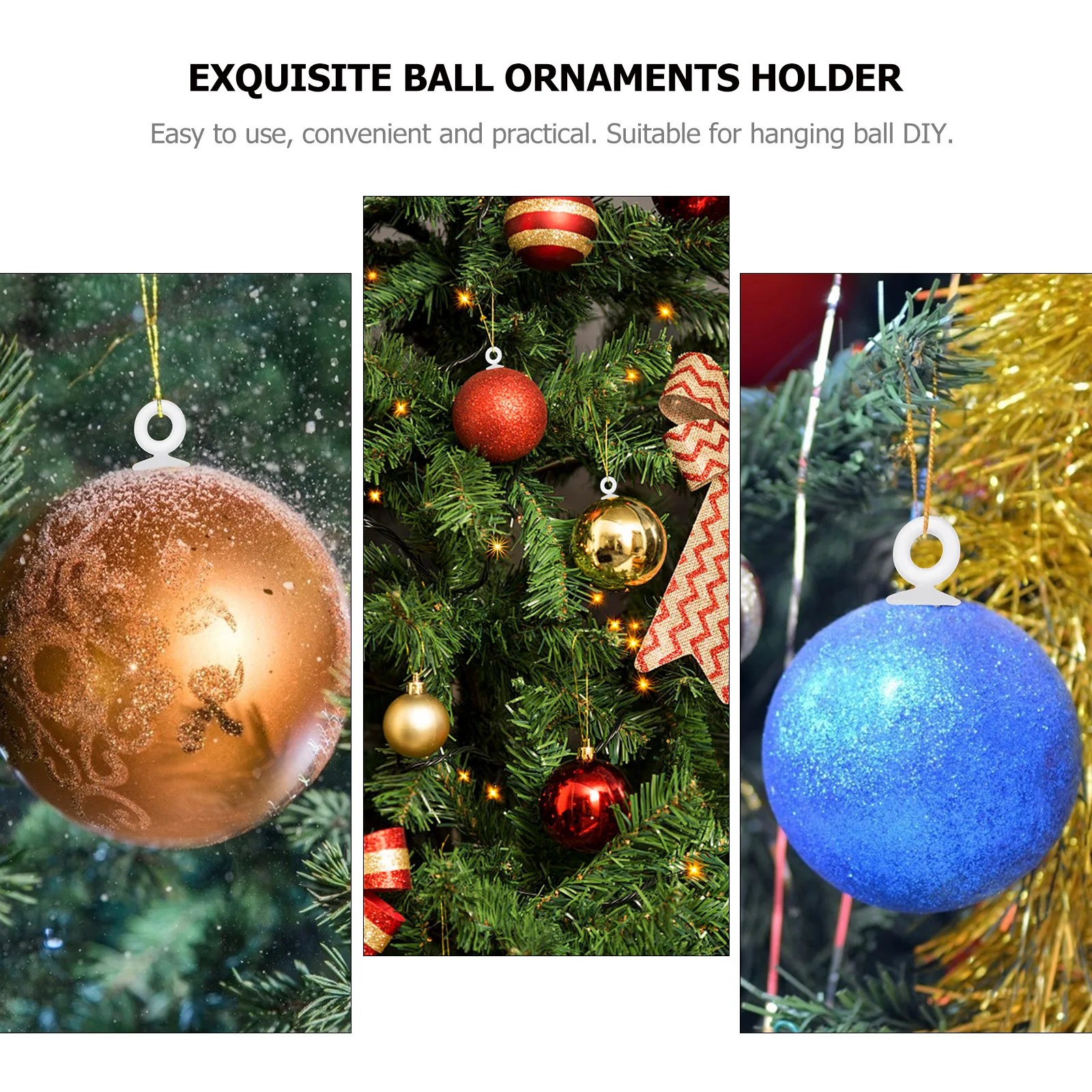 200 Uds. Adornos colgantes para árbol de Navidad, materiales DIY, colgantes, tapas de plástico DIY, accesorios para tapas circulares de bolas