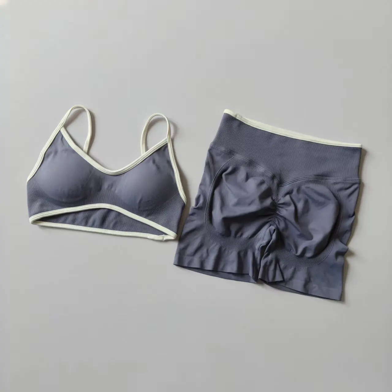 Fitness Suit, Women's Suspender, Contrasting Color Bra, Sports Shock-absorbing Speed Drying Pants, Breathable Yoga Suit