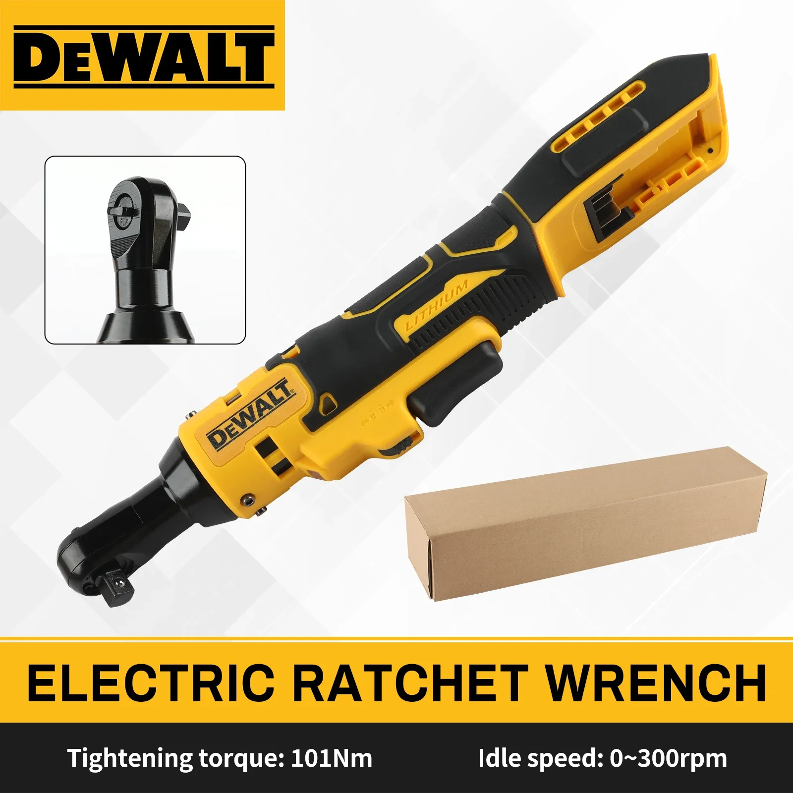 Dewalt DCF513 20V High Performance Brushless Right Angle Wrench 101N Torque,Compact for Professional Car Mechanics & DIYers