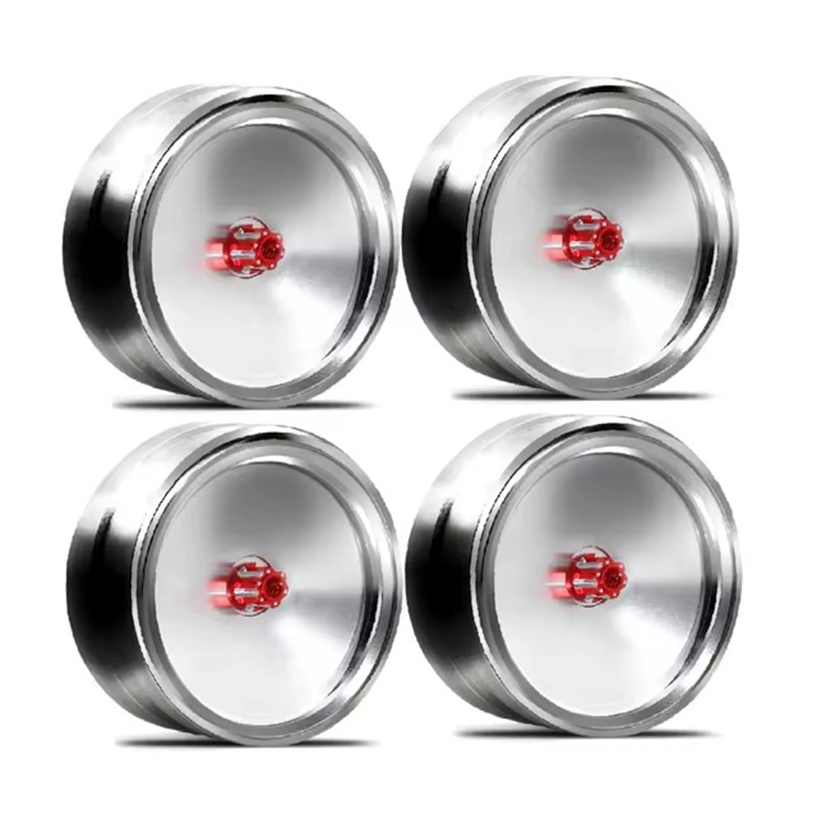 

4Pcs Aluminium CNC 1.9"Retro Beadlock Wheel Rim Wheel Hub for 1/10 RC Crawler Car Axial SCX10 Traxxas TRX4 RC4WD D90 Redcat Gen8