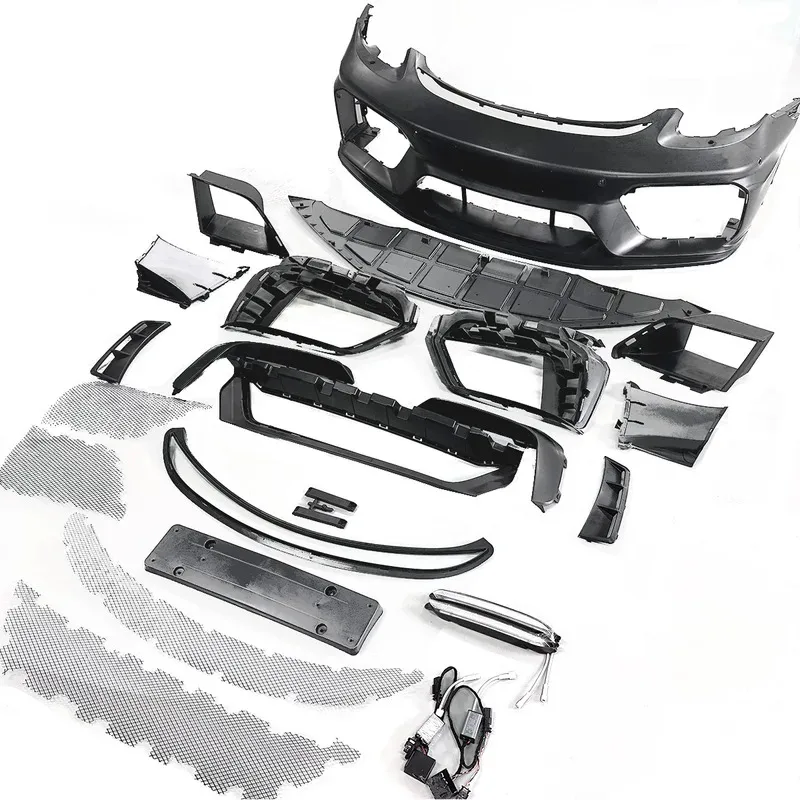 

Hot Sale Auto Parts Facelift Body Kit for Cayman 718/981upgrade to GT4 Style Body Kits PP Material Front Bumper
