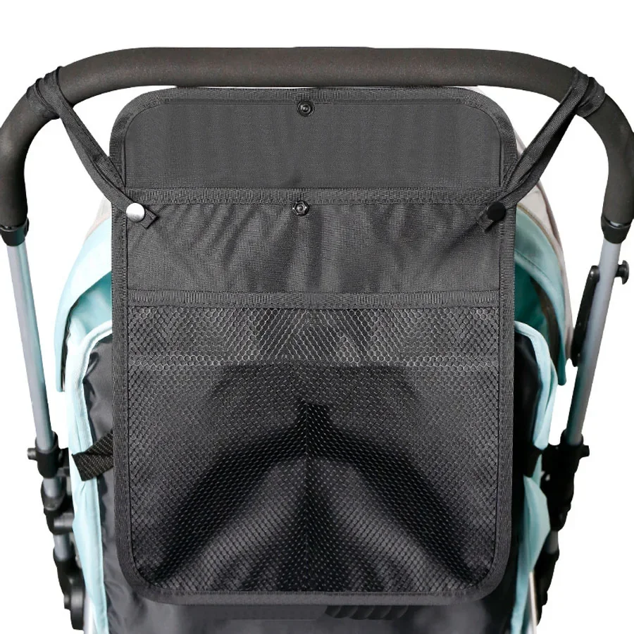 Baby Stroller Storage Bag Large Capacity Double Pockets Mommy Organizers Mesh Bags Baby Cart Outdoor Portable Hanging Bag