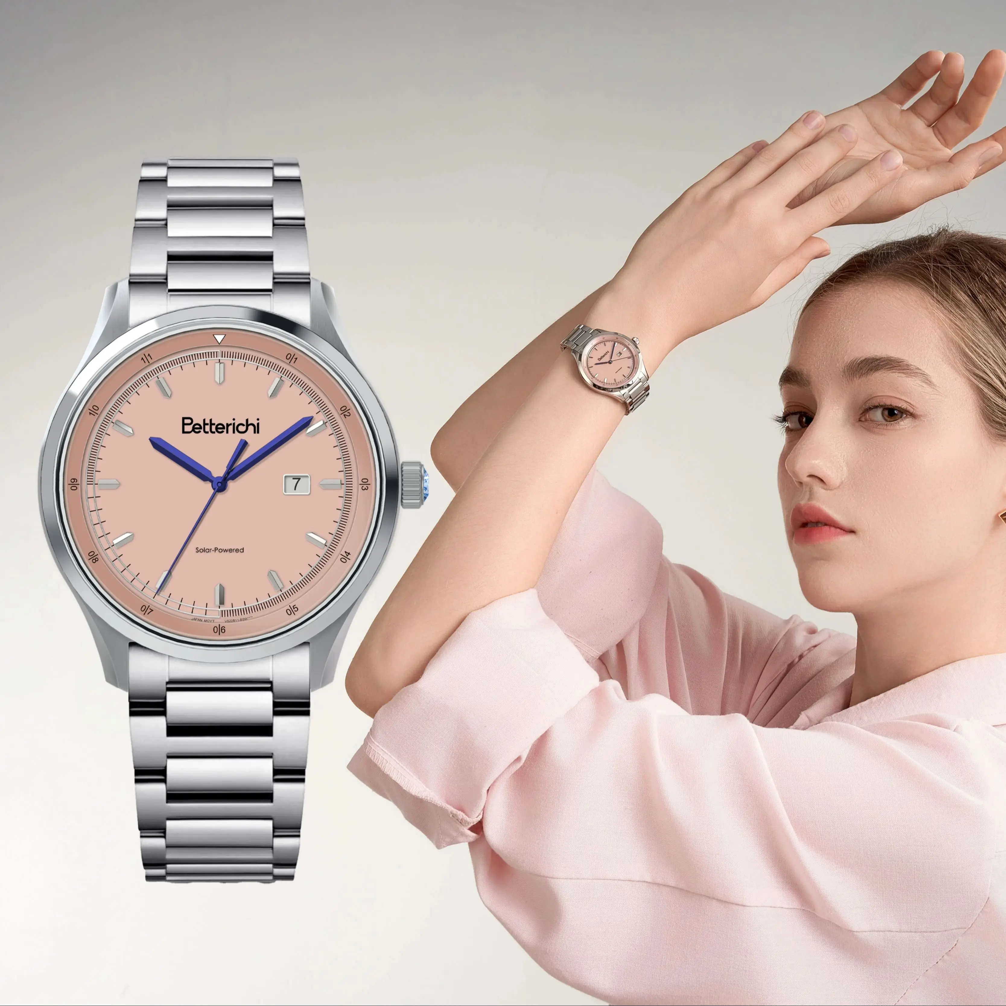 

Luxury Simple Women's Wristwatch Real All for 1 Watch Mothers Day Gift Ladies Watch Elegant Timepiece for Women Elegant solar