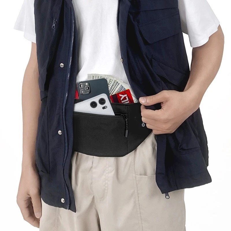 

Водонепроницаемая мужская поясная сумка, модная нагрудная сумка, спортивная сумка через плечо для спорта на открытом воздухе, повседневная дорожная сумка унисекс на пояс