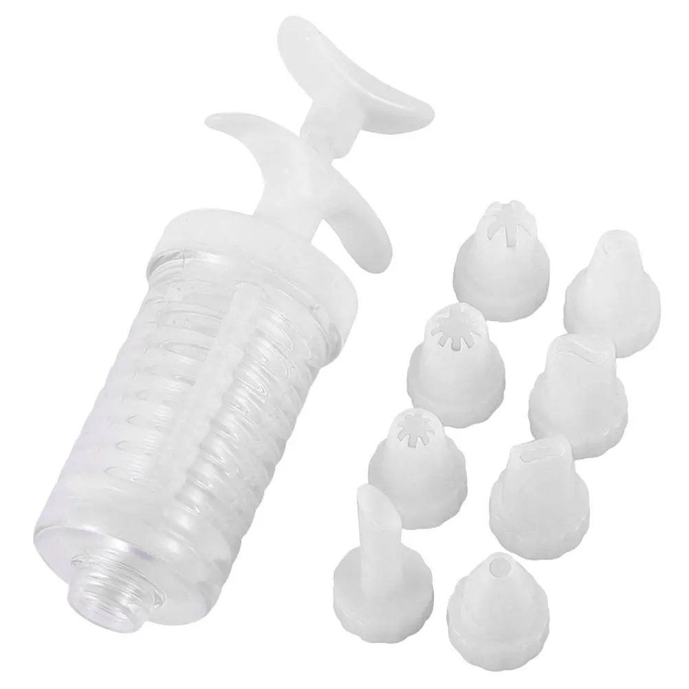 

1 комплект инструментов для украшения торта, насадки для трубок, инжектор для выпечки, наполнитель кексов, многофункциональный набор насадок для кондитерских изделий, принадлежности для выпечки, кухня