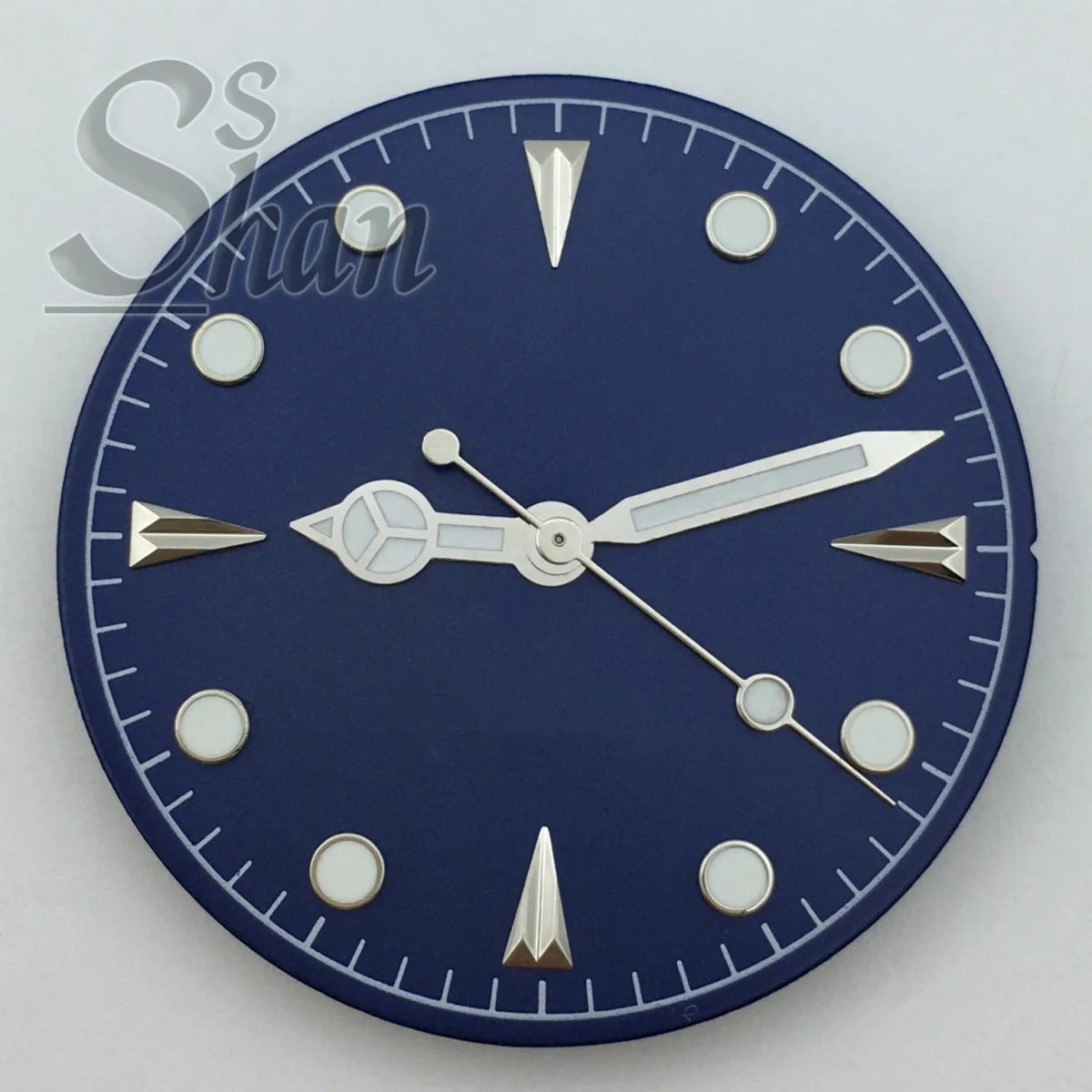 

Циферблат 29 мм, синий циферблат, зеленый светящийся, подходит для NH34 NH35 NH36 ETA2824 2836 PT5000 Miyota Mingzhu DG Механизм