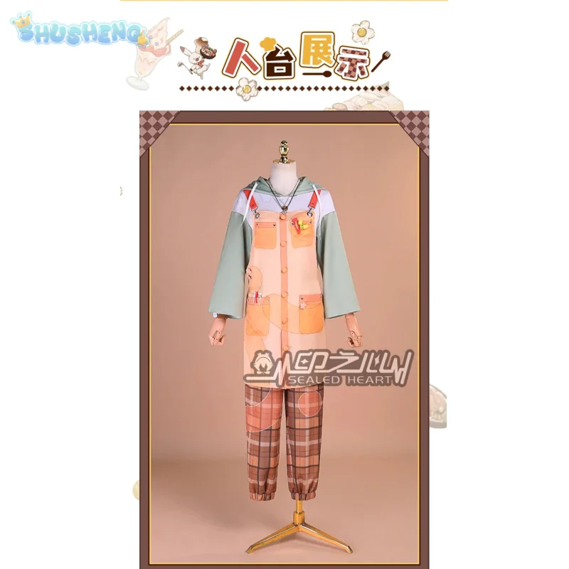 Tenma Tsukasa tms Cosplay Costume Anime PJSK tks Wig Strap Skirt Hoodie Pants Necklace Halloween Carnival Men Women Casual Set view 5