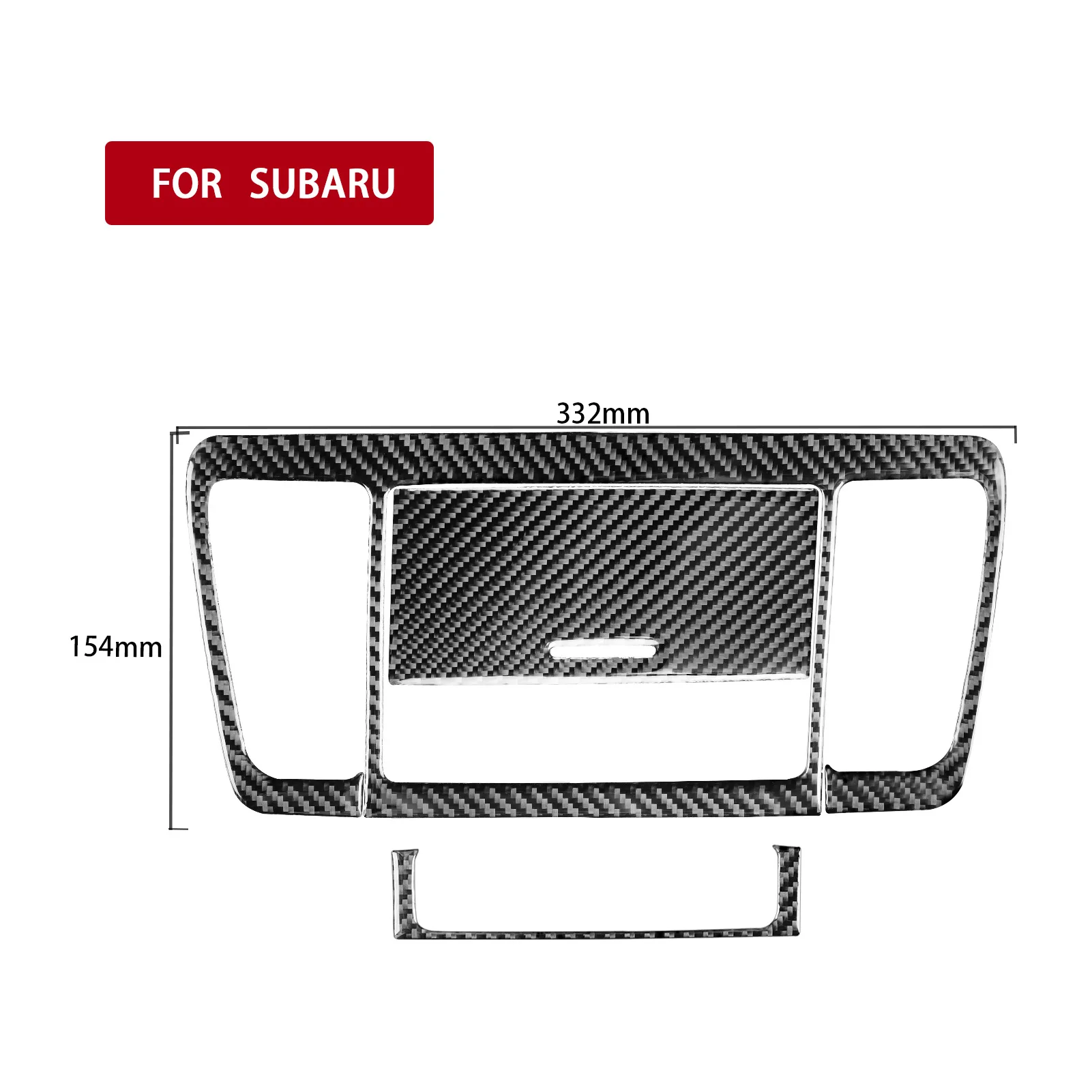 For Subaru Legacy Outback 2005-2009 Carbon Fiber Sticker Central Navigation Air Conditioning AC Outlet Trim Car Interior Sticker image 5