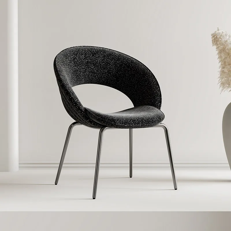 Modern Simple Home Restaurant Starry Sky Chair Italian Light Luxury Dining Chair Nordic Designers High-end Negotiation Backchair