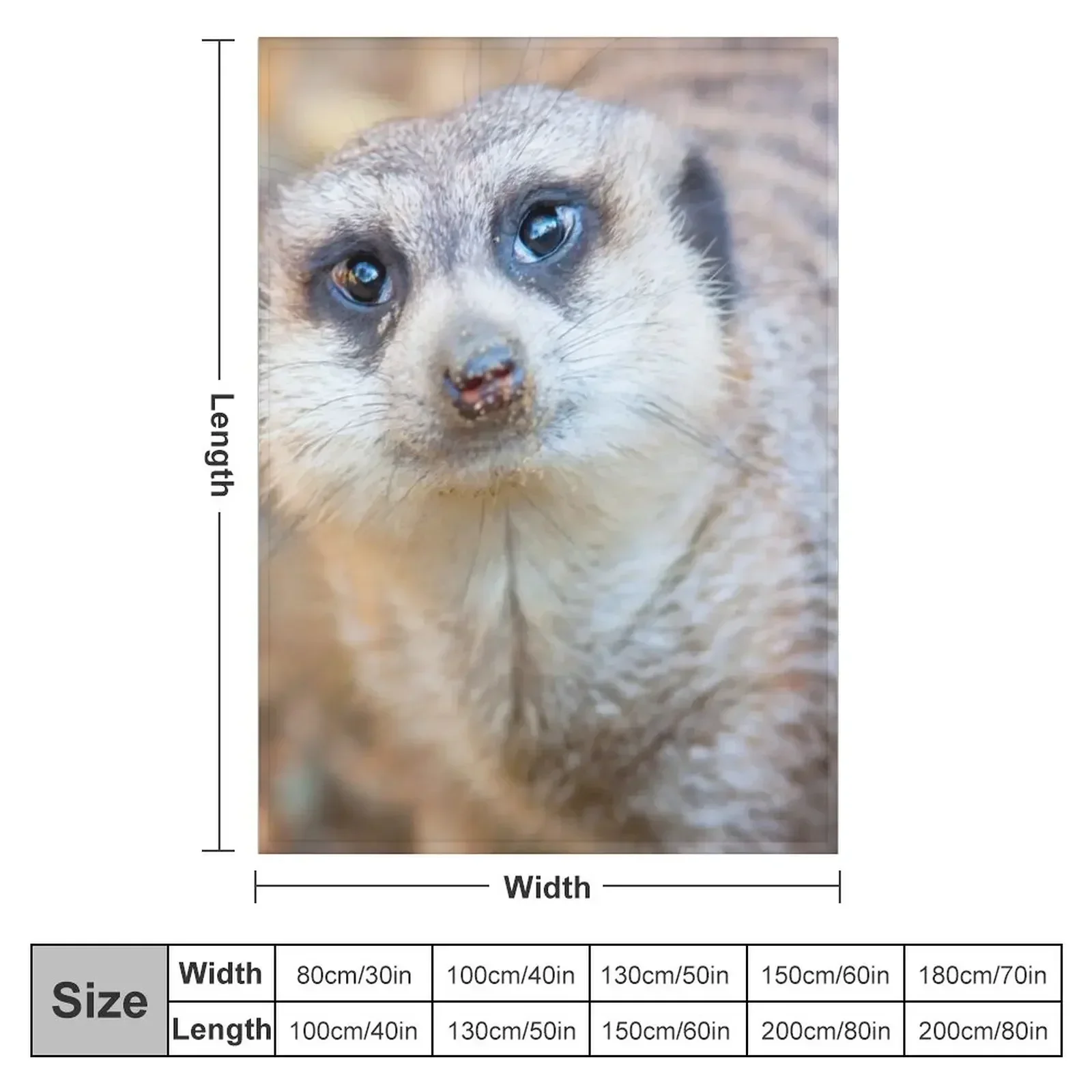 Meerkat Throw Blanket warm winter Loose Weighted anime Blankets For Bed blankets ands Blankets