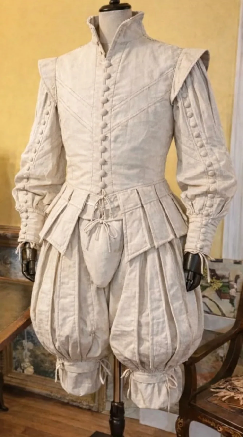 Tudor Elizabethanisches Prinzen-Uniformkostüm Renaissance König Heinrich VIII Adliger Ritter Kostüm Theater Bühne Venedig Ballkleid