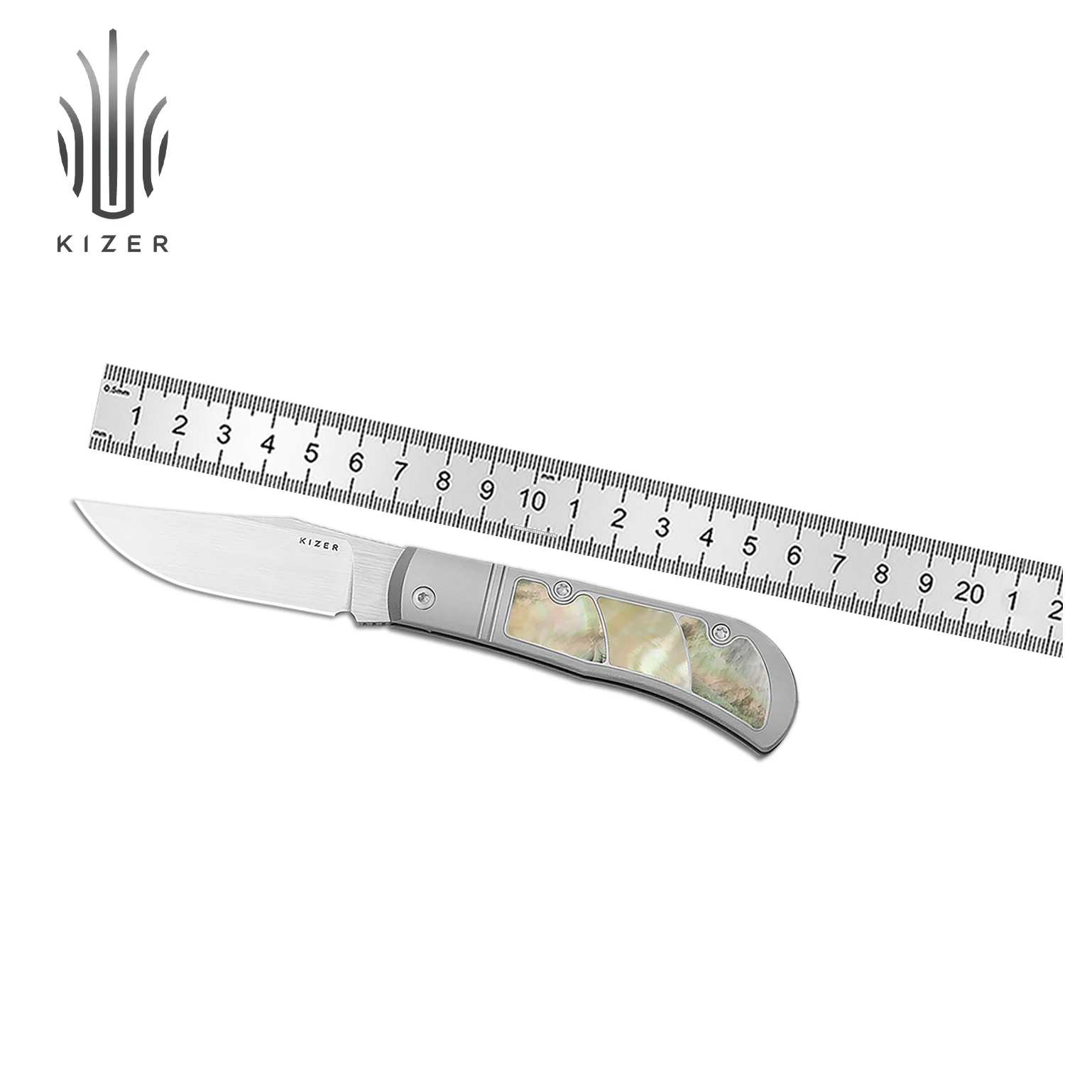 

Kizer Survival Folding Knife Trestle Ki3761A1/Ki3761A2/Ki3761A3 Titanium Handle with S45VN/M390 Steel Blade Hunting EDC Knives