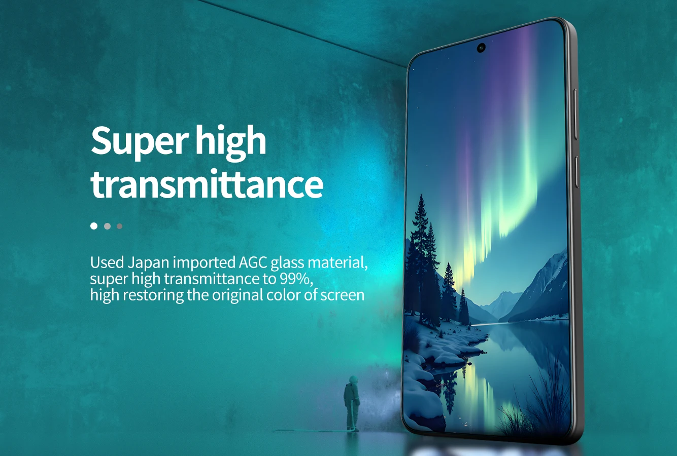 NILLKIN für Vivo X300 Ultra Displayschutzfolie aus gehärtetem Glas, erstaunliche H+PRO hochwertige transparente Glasfolie 2.5D 9H – Detail 6