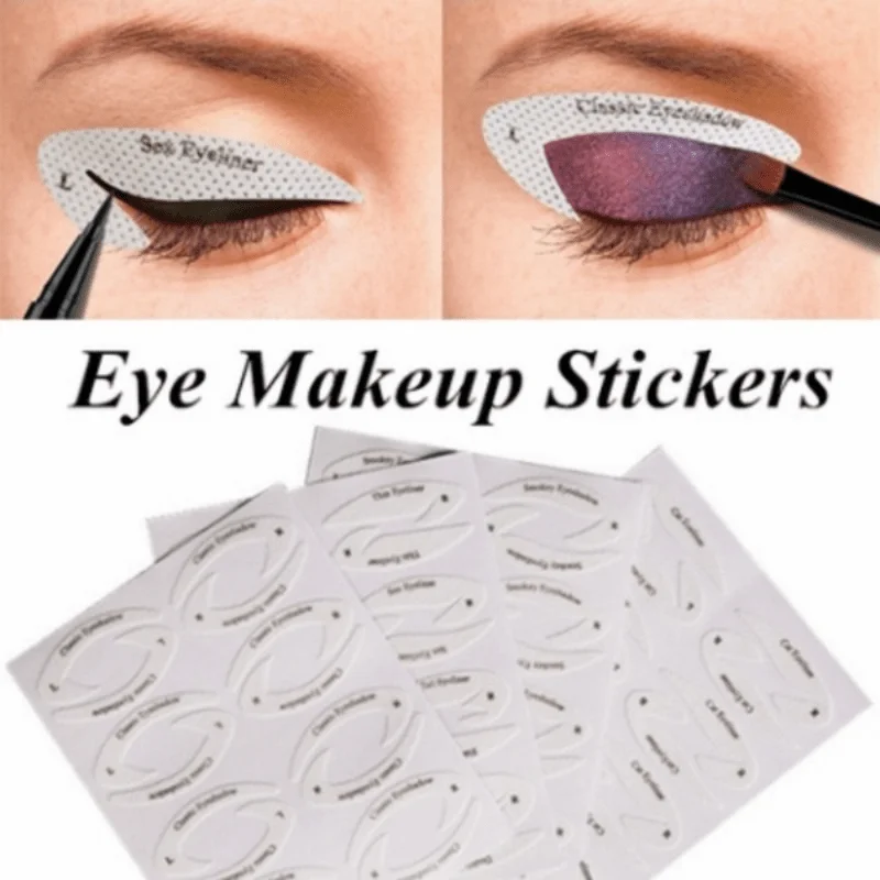 32 Pairs of Eyeliner Pens Eye Shadow Makeup Painting Eyeliner Templates Europe and America Templates Makeup Stickers
