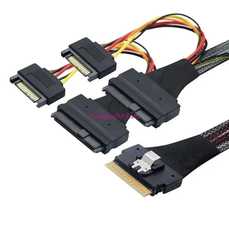 SFF-8654 PCIe Card for Internal Storage Routing, Add-On Board with Metal Mount Design and Broad Platform Support for Host System
