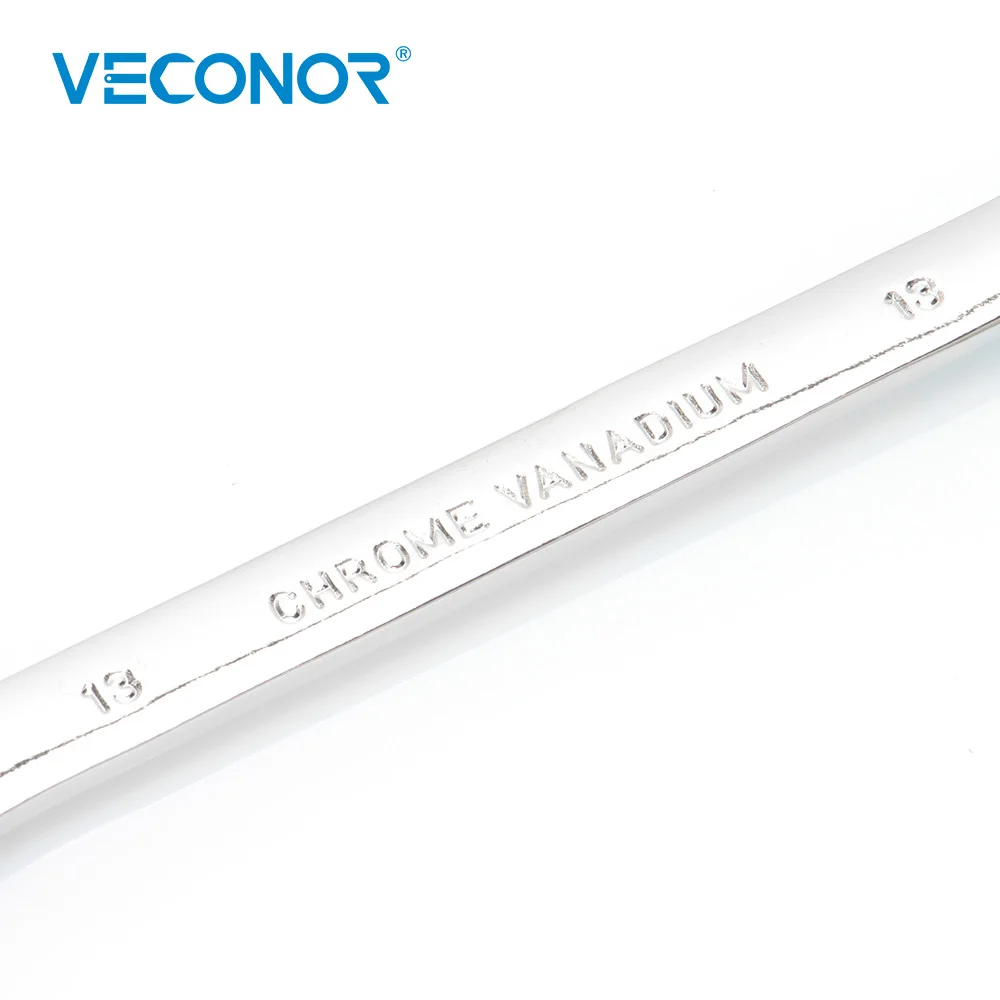 Veconor 8 Pieces 6-18mm Ratcheting Combination Wrench Spanner Set A Set of Key Wrench With Plastic Tool Storage Rack Hand Tools