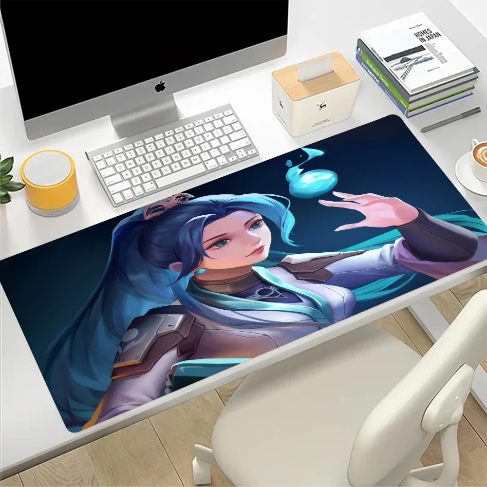 VALORANT Sage Large Mouse Pad Gaming Mousepad PC Gamer Computer Office Mouse Mat Silicone Keyboard Mat Desk Pad Laptop Mausepad