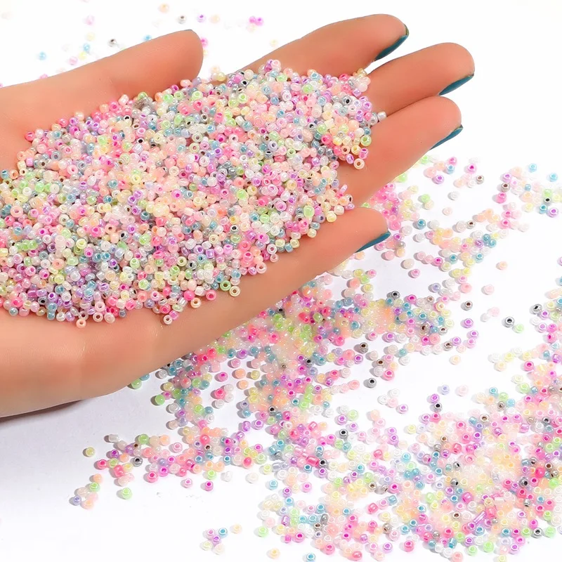 1000 Pcs 2mm Cream Rice Beads Accessories DIY Beads for Handmade Jewelry Bracelet Earrings Jewelry Material