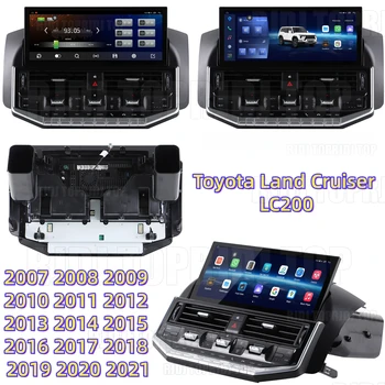 12,3-calowe radio samochodowe z Androidem 14 do Toyota Land Cruiser LC200 2007-2022, bezprzewodowy Bluetooth Carplay, multimedialny ekran z obsługą 5G