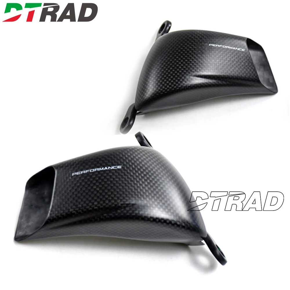 Acessórios da motocicleta Pinça Dianteira Guarda Tampa Do Radiador do Dissipador de Calor De Fibra De Carbono Para a DUCATI Panigale V4 V4S V4