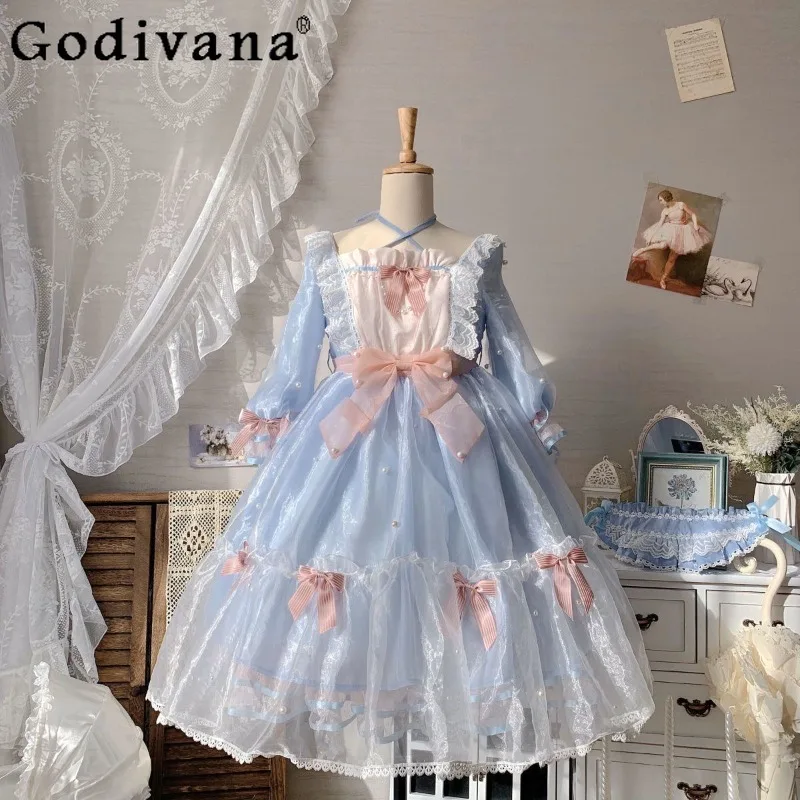 

High End Lolita Princess Dress for Women Birthday Party Lolita Summer Dress Female Japanese Style Lolita Banquet Dress