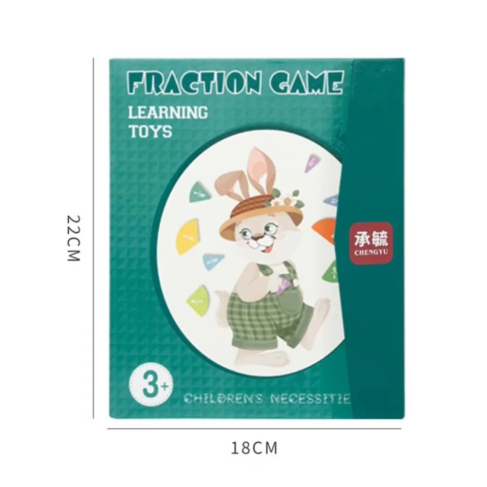 New Enlightenment Fraction Toy Fraction Book Math Educational Toy Learning Tiles Circles Teaching Aids Children