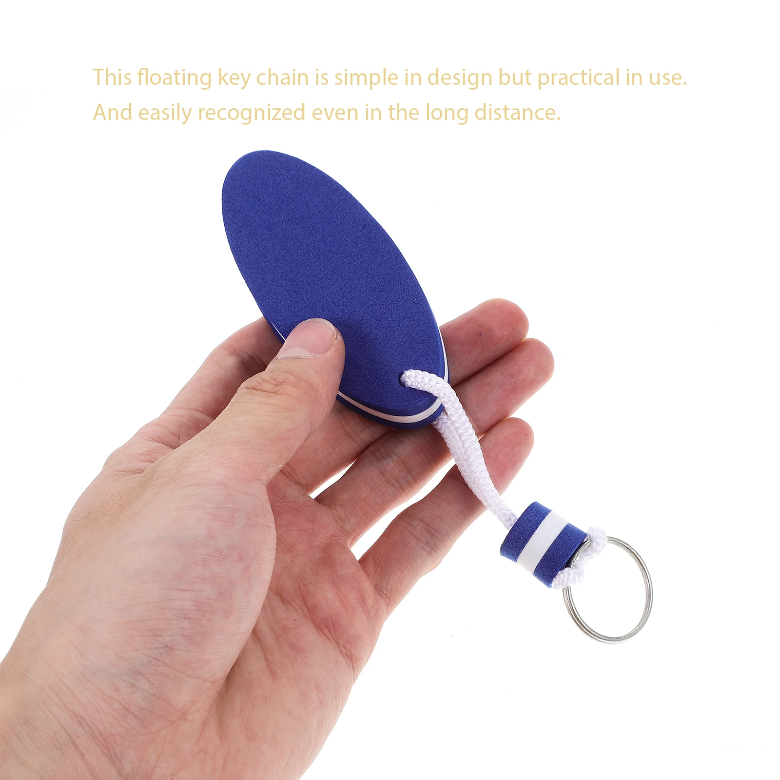 

6pcs Keychain EVA Floating Water Foam Blue Creative Mini Surfboard Keys Accessories for Men Boat Fishing Outdoor Sports