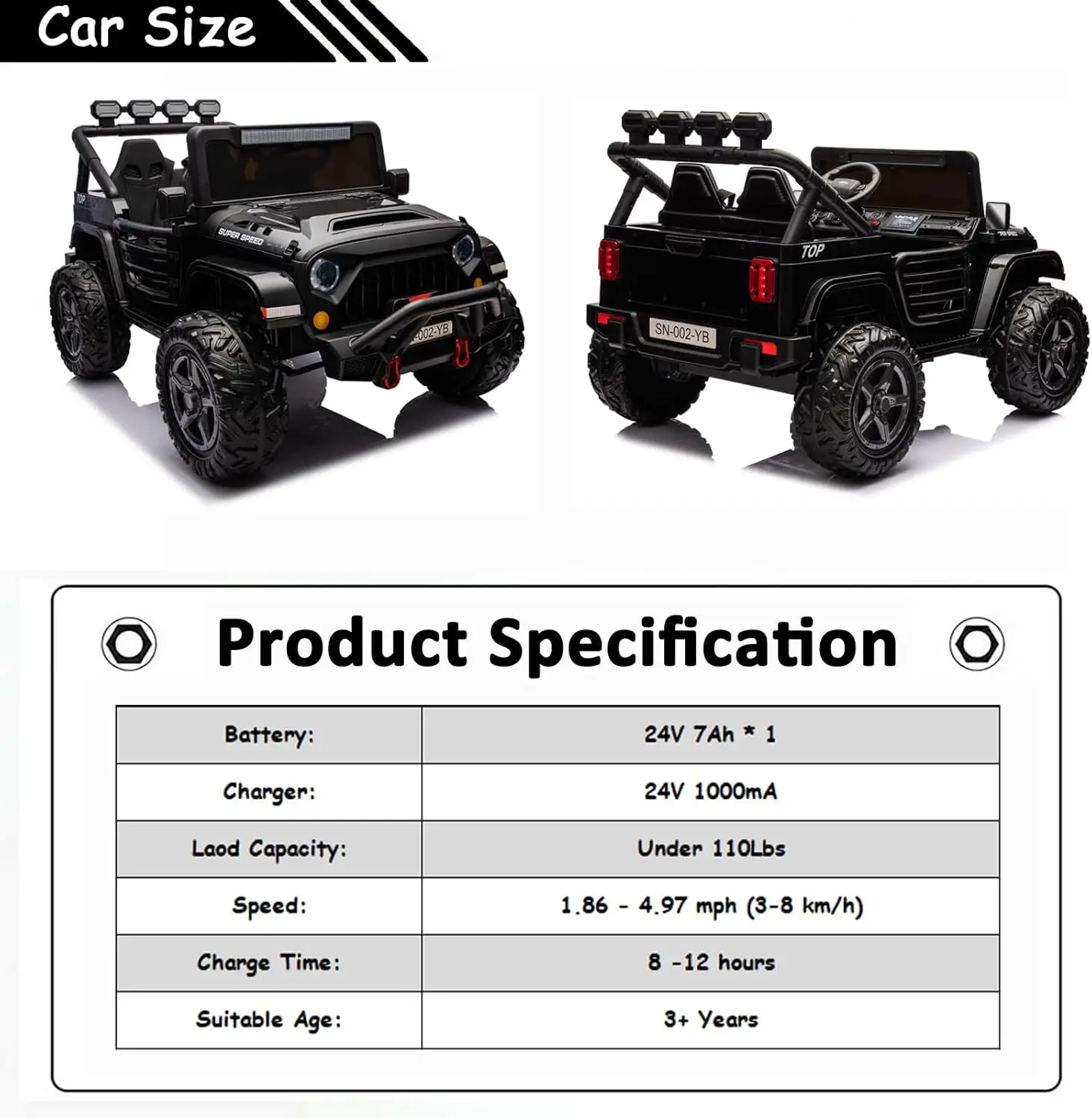 2-miejscowy samochód elektryczny 24 V dla dużych dzieci zasilany akumulatorem dla dzieci 4x4 samochód do jazdy na samochodzie z pilotem zdalnego sterowania jazda na ciężarówce w