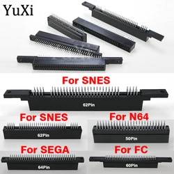 1Pc Game Card Slot For SFC SNES SNES FC Console Connector 64Pin 60Pin 62Pin 50Pin Game Cartridge Slot 2.5mm Interval For N64