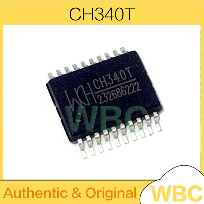 10Pcs/Lot CH340T SSOP20 USB to Serial Port Chip USB Bus Conversion Chip new original