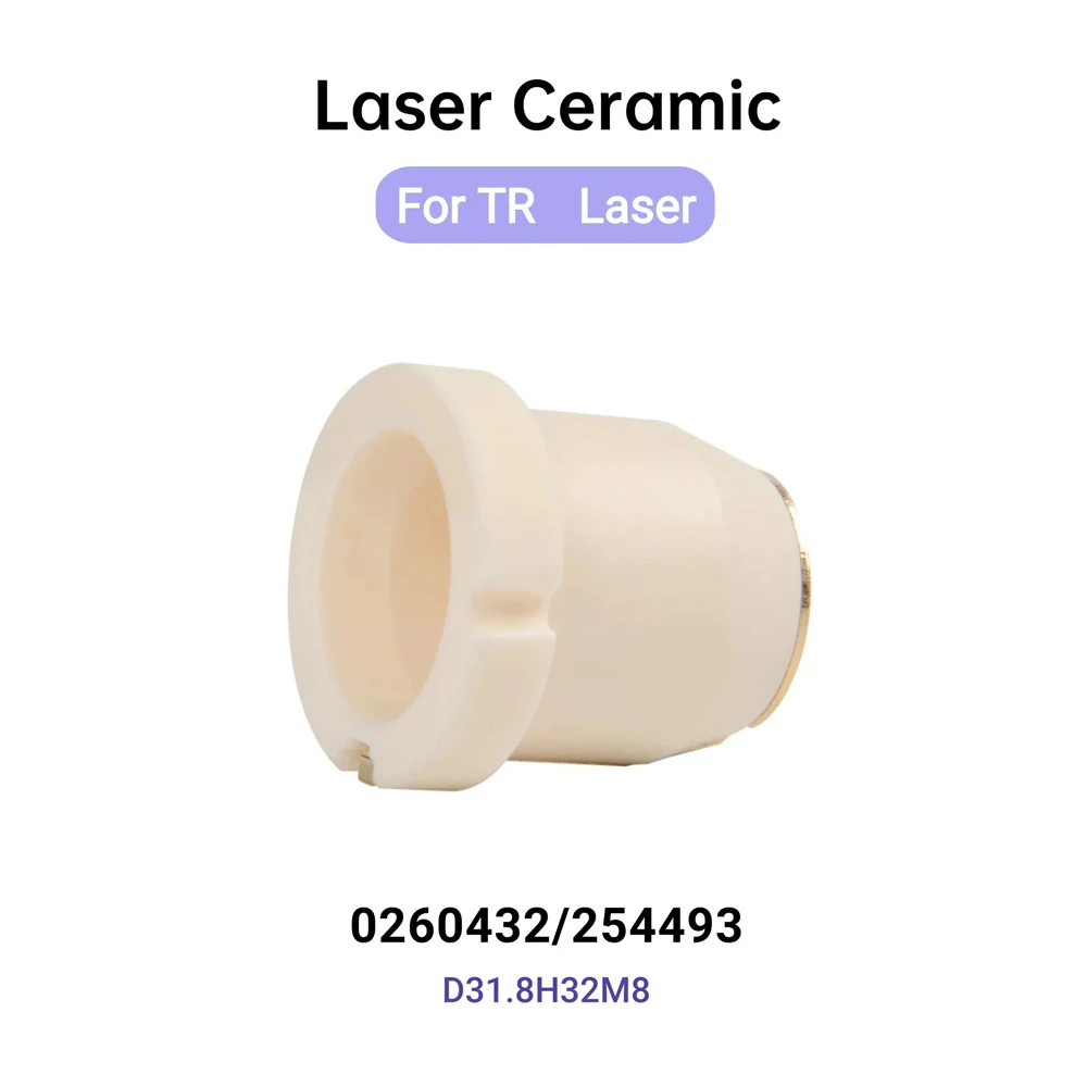 Header 5Pcs/Lot High Quality 0260432/254493 Laser Ceramic Parts For TR Fiber Laser Cutting Machine Co2 Laser Cutting Machine